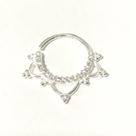Piercing Prata 925 Renda Mandala Cravejada 10mm