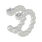 Piercing Prata ORB Pressão com 2 Zirconias C14 L12 A6mm