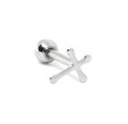 Piercing Reto Cruz Lisa Minimalista