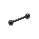 Piercing Reto Microbell 1.2mm Aço Cirúrgico Preto PVD Piercing Reto Microbell 1.2mm Aço Cirúrgico Preto PVD