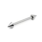 Piercing Reto Microbell 1.2mm Aço Cirúrgico Spike