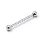 Piercing Reto Microbell 1.2mm em Aço Cirúrgico