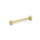 Piercing Reto Microbell 1.2mm em Aço Cirúrgico PVD Dourado Piercing Reto Microbell 1.2mm em Aço Cirúrgico PVD Dourado