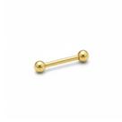 Piercing Reto Microbell 1.2mm em Aço Cirúrgico PVD Dourado Piercing Reto Microbell 1.2mm em Aço Cirúrgico PVD Dourado