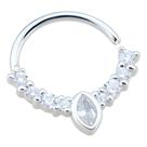 Piercing Septo Prata 925 Argola Com Zircônias Piercing Septo Prata 925 Argola Com Zircônias