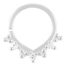 Piercing Septo Prata 925 Argola Ponta Cravejada 12mm Piercing Septo Prata 925 Argola Ponta Cravejada 12mm