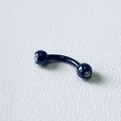 Piercing Sobrancelha Curvo Black PVD Piercing Sobrancelha Curvo Black PVD