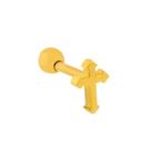 Piercing Tragus Cruz Em Ouro Com Autenticidade Piercing Tragus Cruz Em Ouro Com Autenticidade