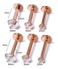 Piercing Tragus Flat Labret Helix Pedra Zirconia 2 3 4 Mm Piercing Tragus Flat Labret Helix Pedra Zirconia 2 3 4 Mm