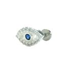 Piercing Tragus Olho Grego Prata 925 Helix Conch