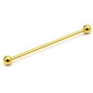 Piercing Transversal Aço Cirúrgico Dourado PVD Piercing Transversal Aço Cirúrgico Dourado PVD