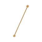 Piercing Transversal Dourado Titânio G23 40mm Hipoalergico