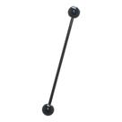 Piercing Transversal Titânio G23 40mm Hipoalergico Preto