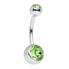 Piercing Umbigo Banana Bell Verde