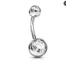 piercing Umbigo Pedra Branca