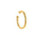 PIERCING UNITÁRIO EAR HOOK TRABALHADO BANHADO A OURO - Joia Elegante e Sofisticada