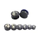 Piercings De Orelha Em Acrílico Com Caveira Punk, 2 Peças, Brincos De Caveira Redondos Com Rosca, Piercings De Orelha Em Acrílico Com Caveira Punk, 2 Peças, Brincos De Caveira Redondos Com Rosca,