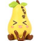 Piggy Bank Cartoon Pear para crianças, resina de 18 cm