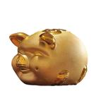 Piggy Bank Golden Ceramic Lucky Pig Year Savings Bank