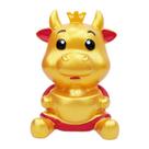 Piggy Bank Golden Zodiac Bull Coin Bank Home PVC 13x10x17cm Piggy Bank Golden Zodiac Bull Coin Bank Home PVC 13x10x17cm