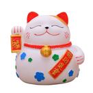 Piggy Bank Lucky Cat, tamanho grande para crianças, resina 500g