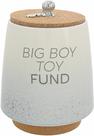 Piggy Bank Pavilion Big Boy Toy Fund Ceramic 16,5 cm cinza