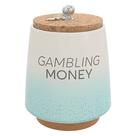 Piggy Bank Pavilion Gambling Money Ceramic 16,5 cm azul-petróleo