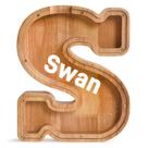 Piggy Bank PrimRend Wooden Letter Money Coin Cash Saving Bank