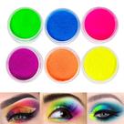 Pigmento de sombra FindInBeauty Neon UV Reactive 6 cores 10 g