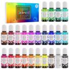 Pigmento Epóxi DecorRom 24 Cores 10 ml Corante para Resina UV Pigmento Epóxi DecorRom 24 Cores 10 ml Corante para Resina UV