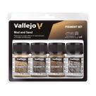Pigmento FX Mud & Sand Effect Vallejo 4 frascos de 35 ml