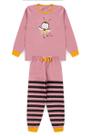 Pijama Abelhinha Infantil 1 a10 anos Inverno, Malha Macia, Suave com estampa Interativa Bella, A Abelha Dançarina