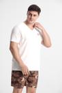 Pijama Adulto Masculino Camiseta E Shorts 100 Algodão