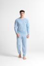 Pijama adulto masculino longo camisa e calça comprida