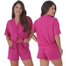 Pijama Americano Amamentação Suede