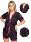 Pijama Americano Blogueirinha em MALHA PREMIUM baby doll pos cirurgico amamentação Botões aberto