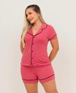 Pijama Americano Feminino Curto Malha Suede Premium Pijama Americano Feminino Curto Malha Suede Premium