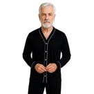 Pijama Americano Masculino Adulto Inverno Calça Manga Longa Pós Cirúrgico -c5 JANAÍNA