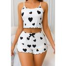 Pijama Baby Dool Feminino Verão Short doll Sexy de Coração, Baby Doll Blogueirinha Pijama Sensual