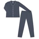 Pijama Basic+ Liso com Botão K268 Azul Marinho Pijama Basic+ Liso com Botão K268 Azul Marinho