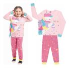 Pijama Bebê Menina Unicórnio Manga Longa Kamylus 10484