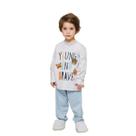 Pijama Bebê Menino Manga Longa e Calça Algodão Ursos 0016