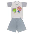 Pijama Blusa de Pirulito e Short - Big Bless