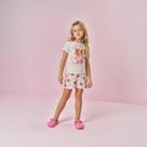 Pijama Blusa e Shorts Cinti Infantil Menina