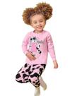 Pijama Blusa Manga Longa e Calça Menina Brilha No Escuro Pijama Blusa Manga Longa e Calça Menina Brilha No Escuro
