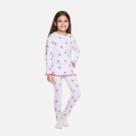 Pijama Blusa Manga Longa E Calça Ribana Canelada Infantil Menina Have Fun 29584 Branco Pijama Blusa Manga Longa E Calça Ribana Canelada Infantil Menina Have Fun 29584 Branco