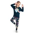 Pijama Brilha Menina Blusa Calça Preguiça Elian