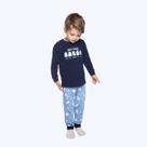 Pijama Brilha No Escuro Camiseta Manga Longa E Calça Meia Malha Infantil Menino Have Fun 29597 Azul Pijama Brilha No Escuro Camiseta Manga Longa E Calça Meia Malha Infantil Menino Have Fun 29597 Azul