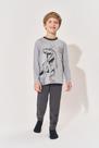 Pijama Brilha no Escuro Infantil Menino T-REX Chumbo Divertto