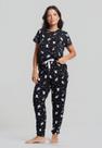 Pijama Calça e Blusa M/C Malha Preto Polar Salvatore